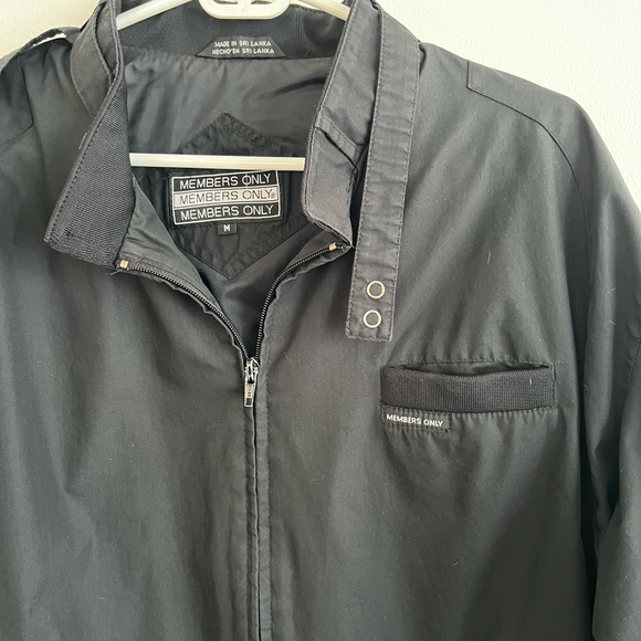 Black Members Only Jacket - Picture 2 of 3